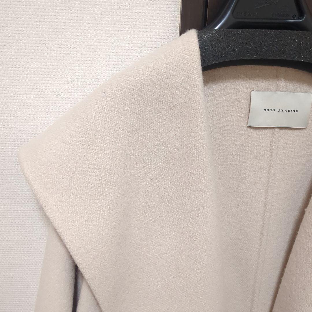 【新品タグ付】nano・universe リバーショールミディコート Sサイズ