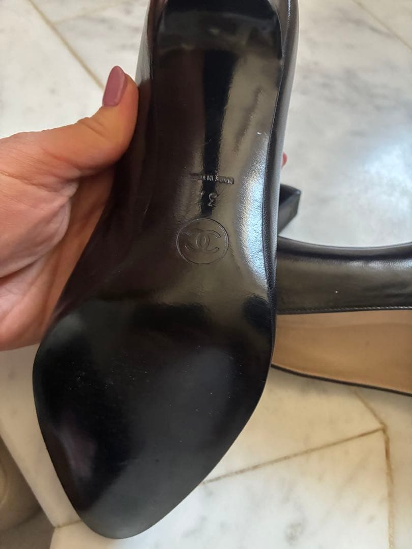 CHANEL ブラック ハイヒール 37