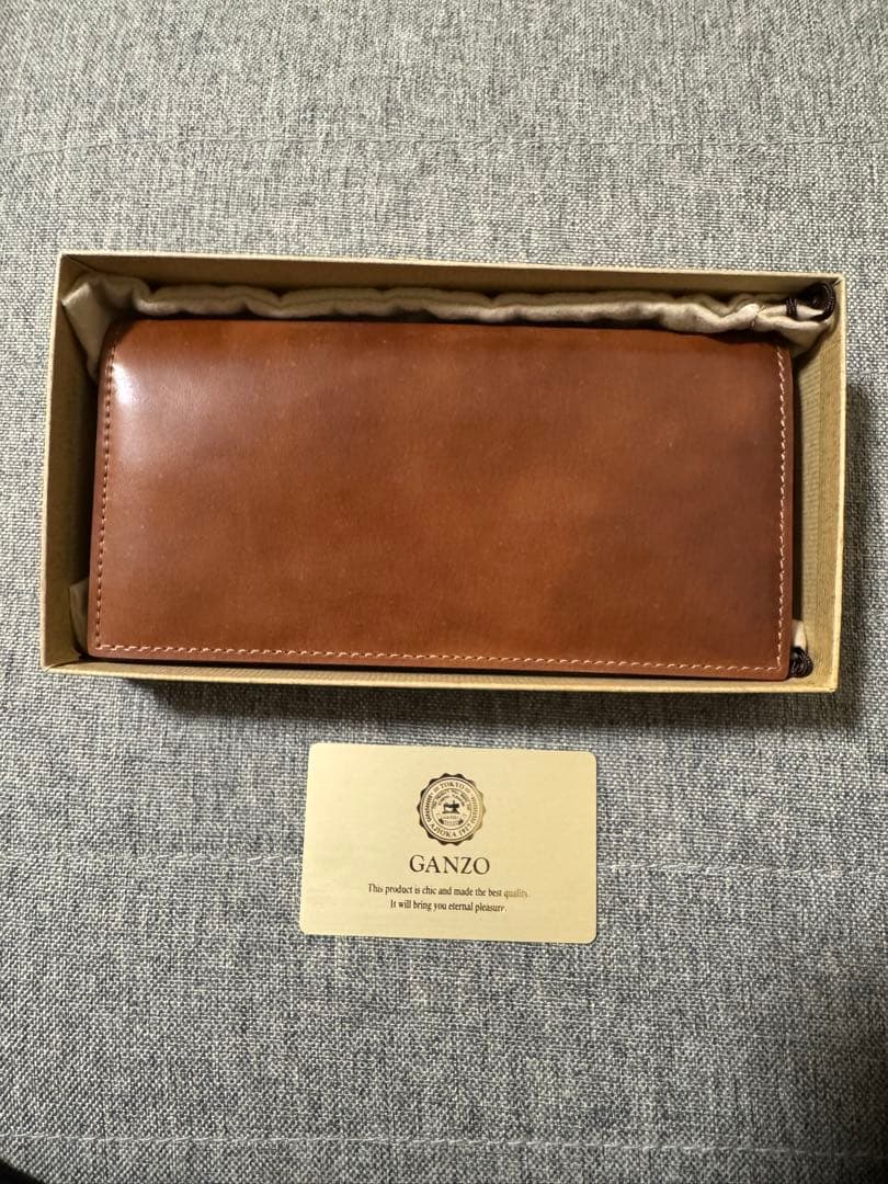 SHELL CORDOVAN 2 シェルコードバン2ファスナー小銭入れ付き長財布