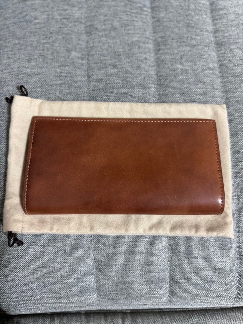 SHELL CORDOVAN 2 シェルコードバン2ファスナー小銭入れ付き長財布