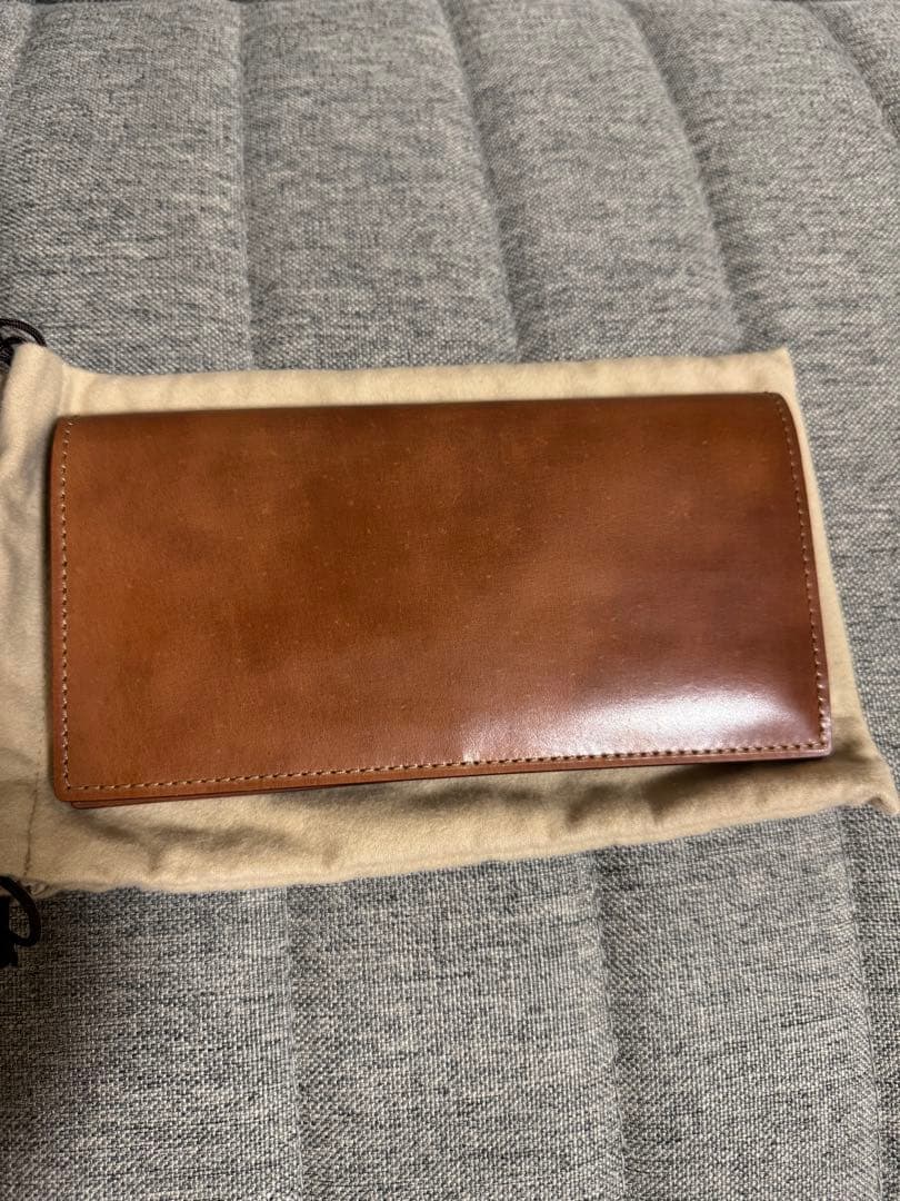 SHELL CORDOVAN 2 シェルコードバン2ファスナー小銭入れ付き長財布