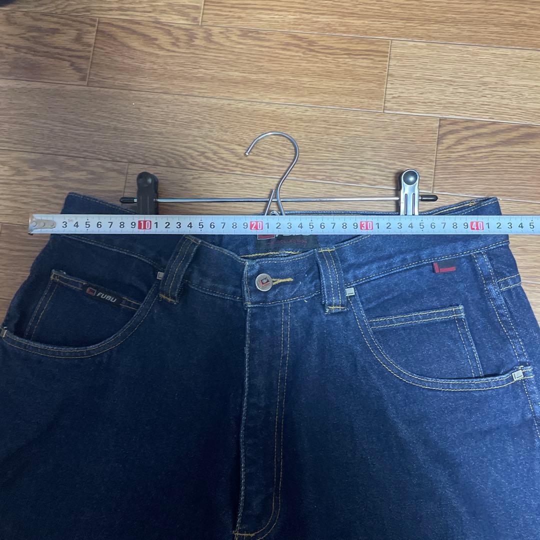 FUBU フブ　 激レア❗️ワイドカーゴパンツ　ウエスト36 激太ジーンズ　デニム