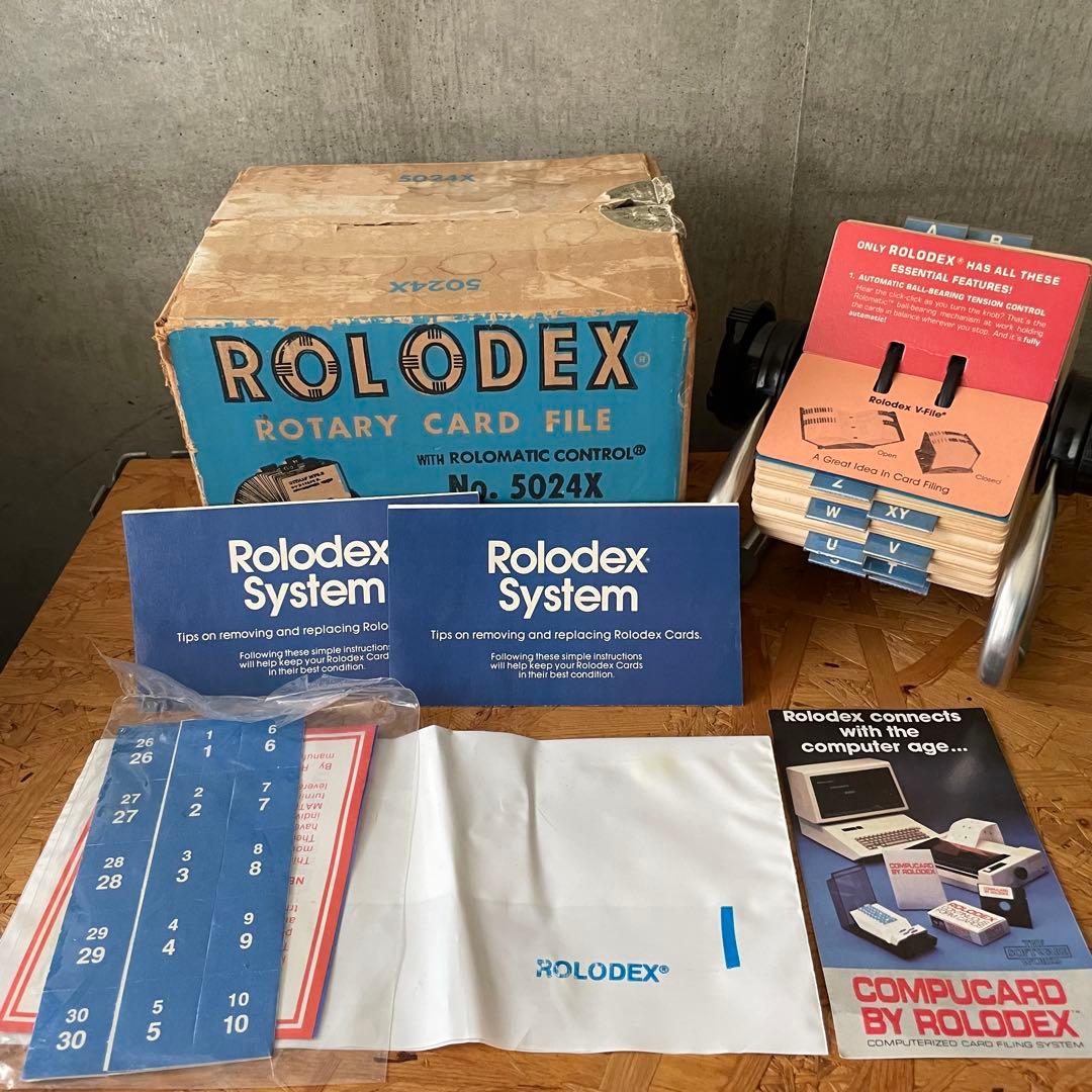 60s 70s VINTAGE ROLODEX NO.5024X アルミフレーム