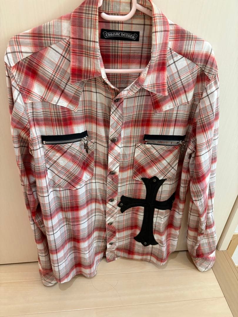 SATORUページ 超希少 クロムハーツ クロスパッチ ワイシャツ