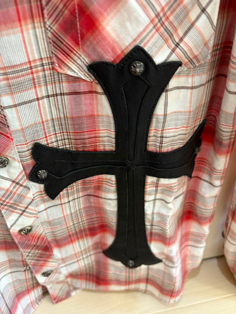 SATORUページ 超希少 クロムハーツ クロスパッチ ワイシャツ