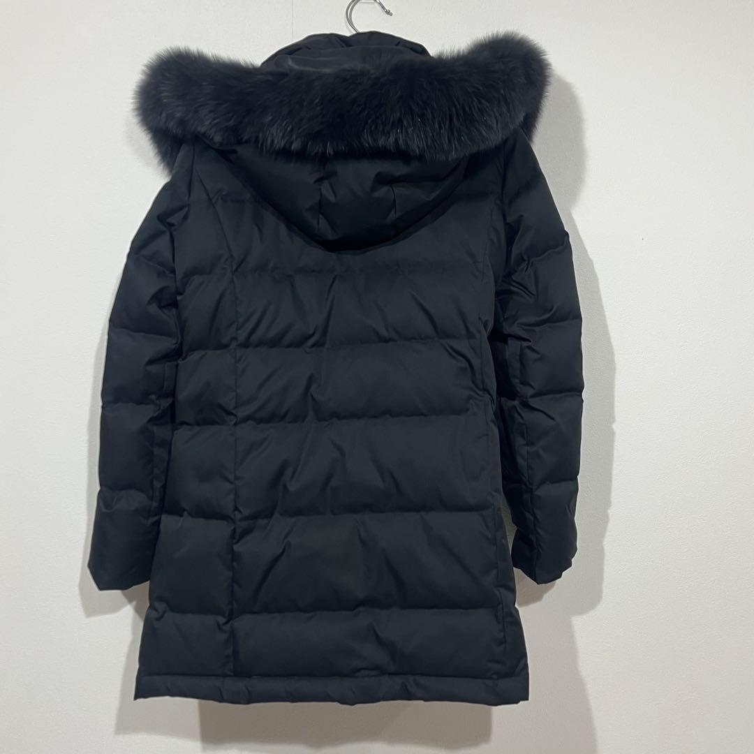 SHIPS ファーフードミドルダウン フォックスファー 38 美品