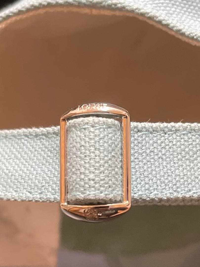 LOEWE アナグラム刺繍キャンバスキャップ Sage Green 57