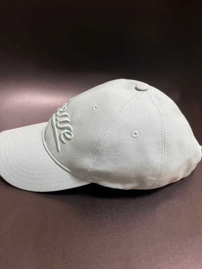 LOEWE アナグラム刺繍キャンバスキャップ Sage Green 57