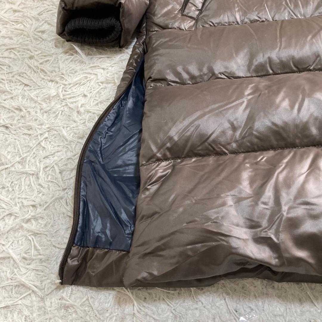 17201✨デュベティカ 42 L デネブ ラクーンファー ダウンコート 茶