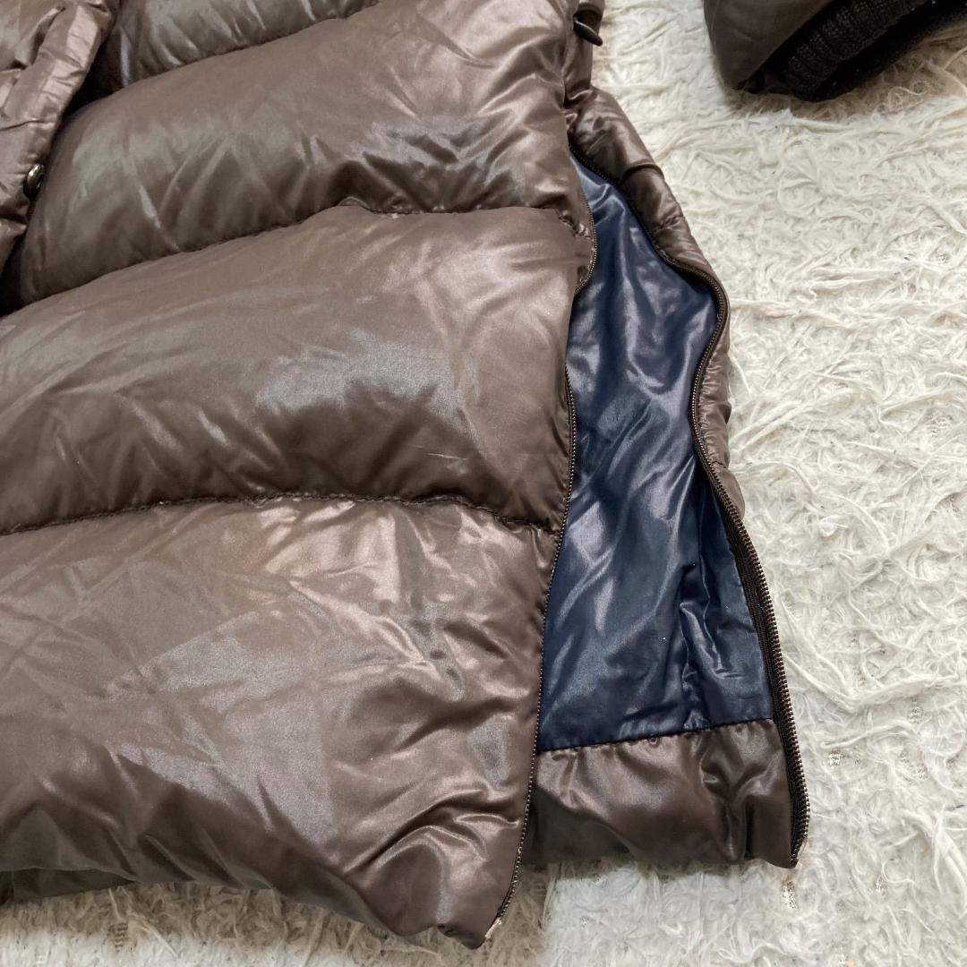 17201✨デュベティカ 42 L デネブ ラクーンファー ダウンコート 茶