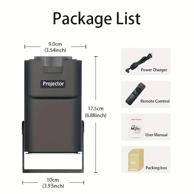 フォロー割【新品】WiFi 6 搭載 4K 対応 ミニプロジェクター