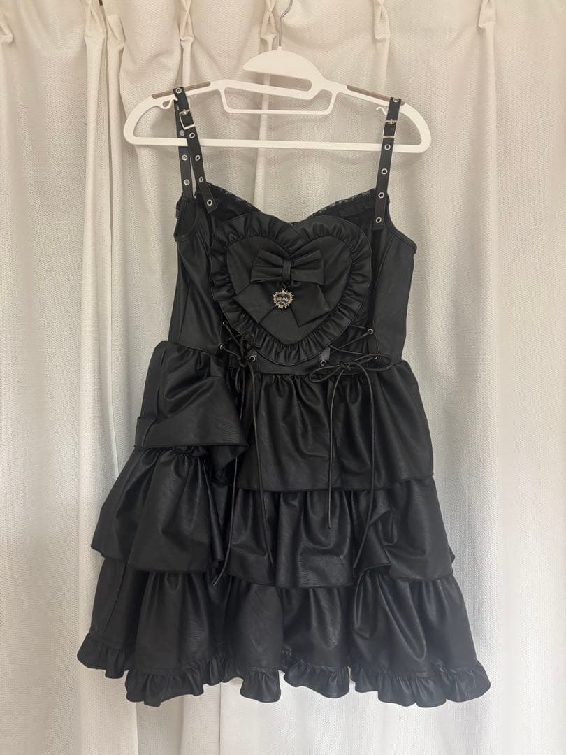 qooza IMWAL フリルハートドレス [BLK]