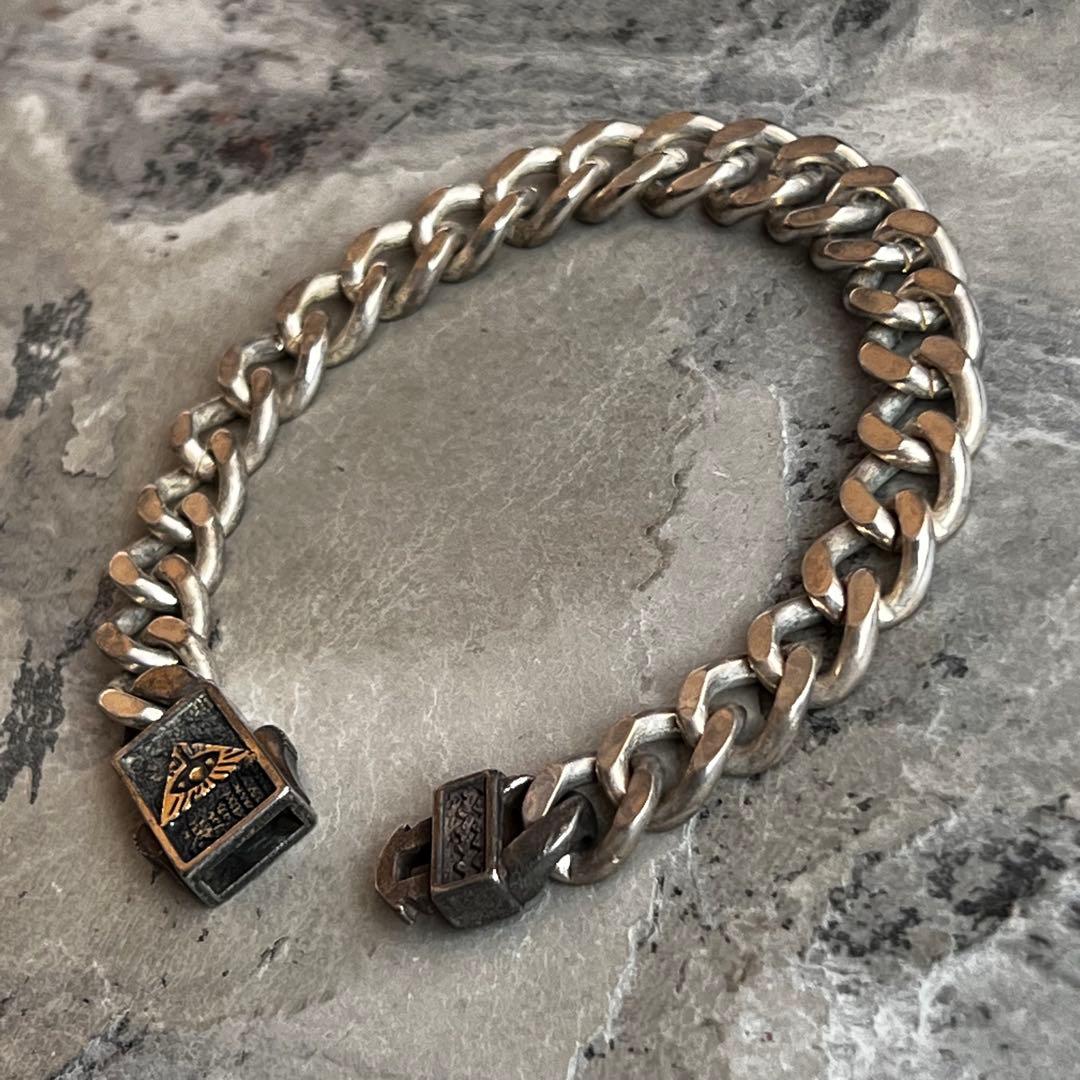 VINTAGE ヴィンテージ 喜平チェーン ブレスレット 真実の目 バックル