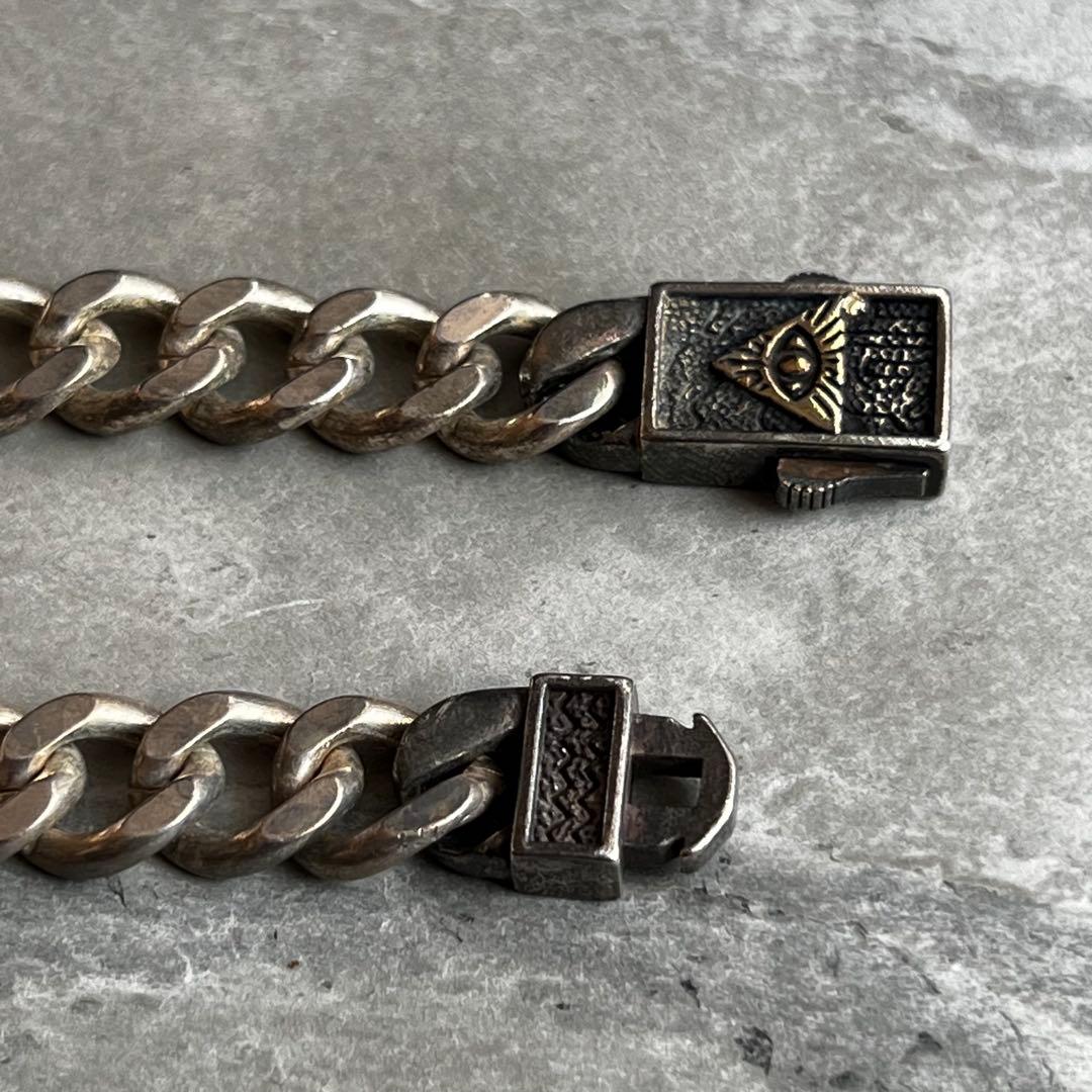 VINTAGE ヴィンテージ 喜平チェーン ブレスレット 真実の目 バックル