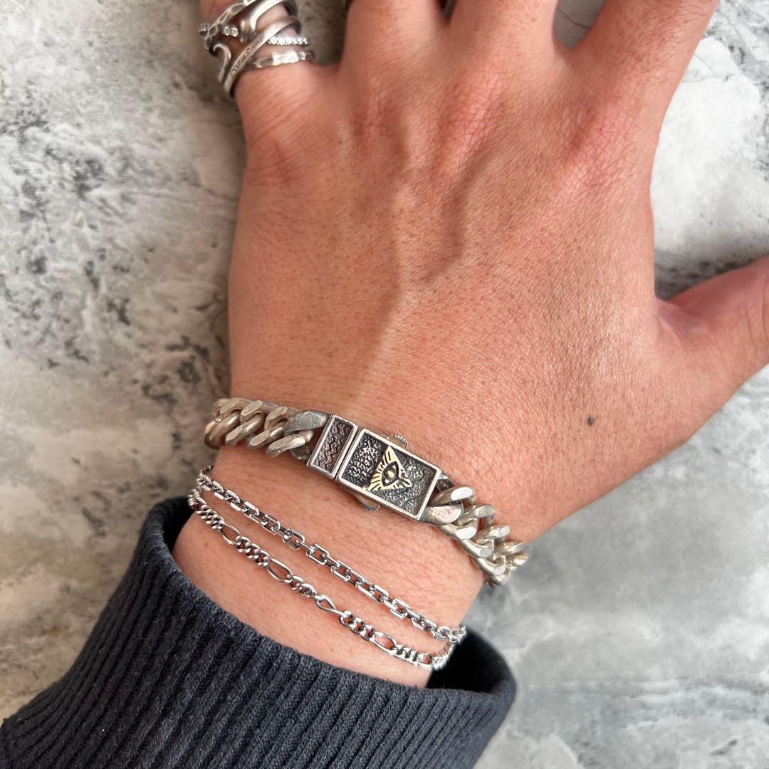 VINTAGE ヴィンテージ 喜平チェーン ブレスレット 真実の目 バックル