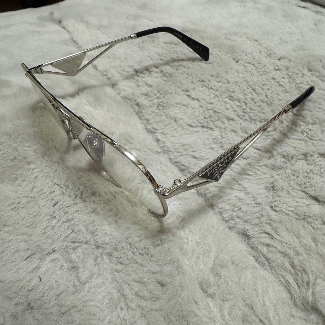 PRADA アビエーターサングラス シルバー