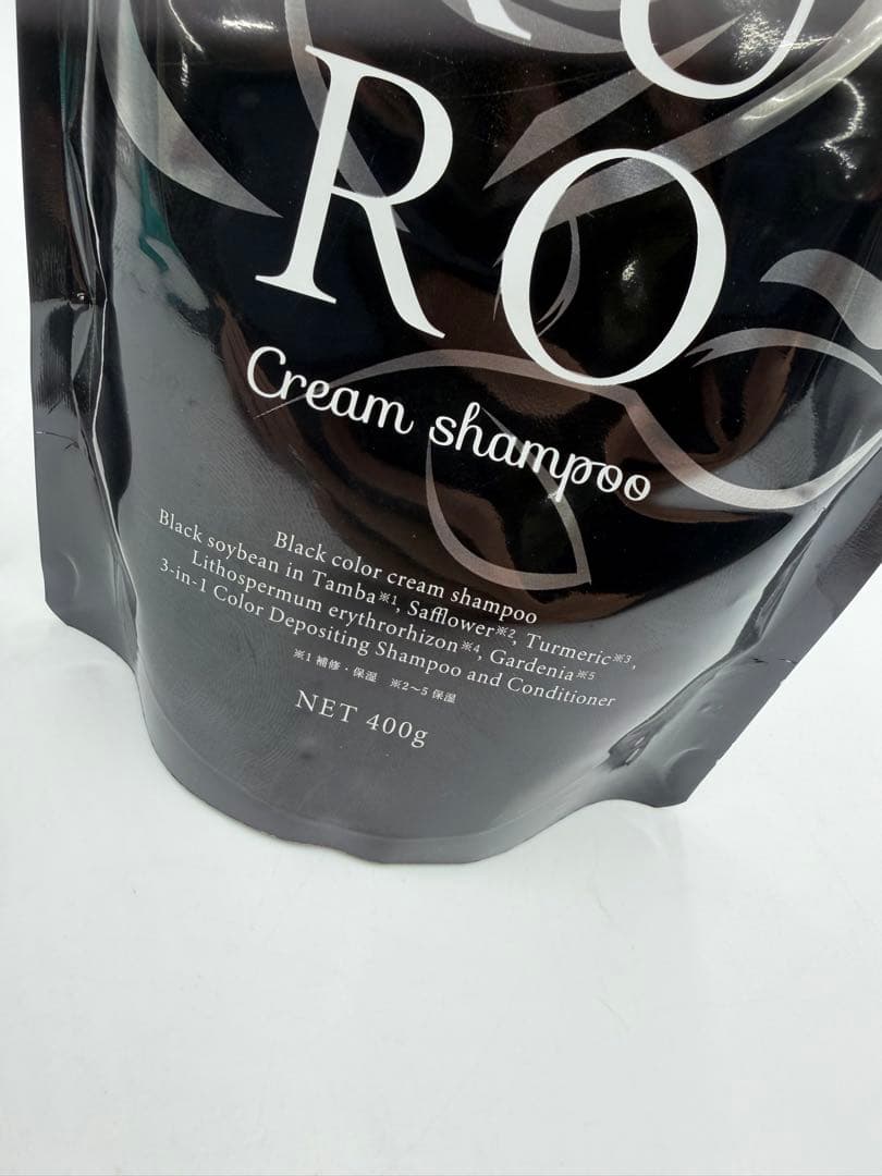 バランスローズ　クロクリームシャンプー　ダークブラウン　400g 2点