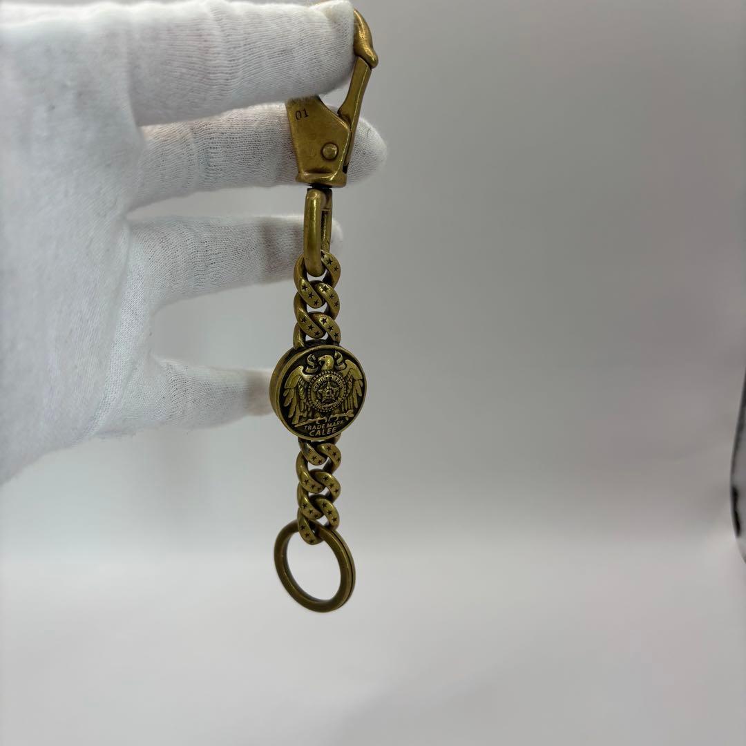 CALEE キーリング　concho key ring brass ゴールド