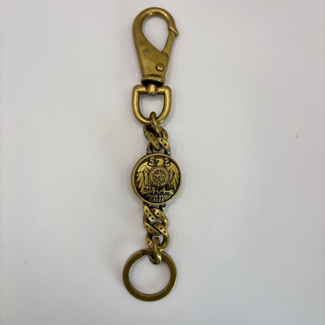 CALEE キーリング　concho key ring brass ゴールド