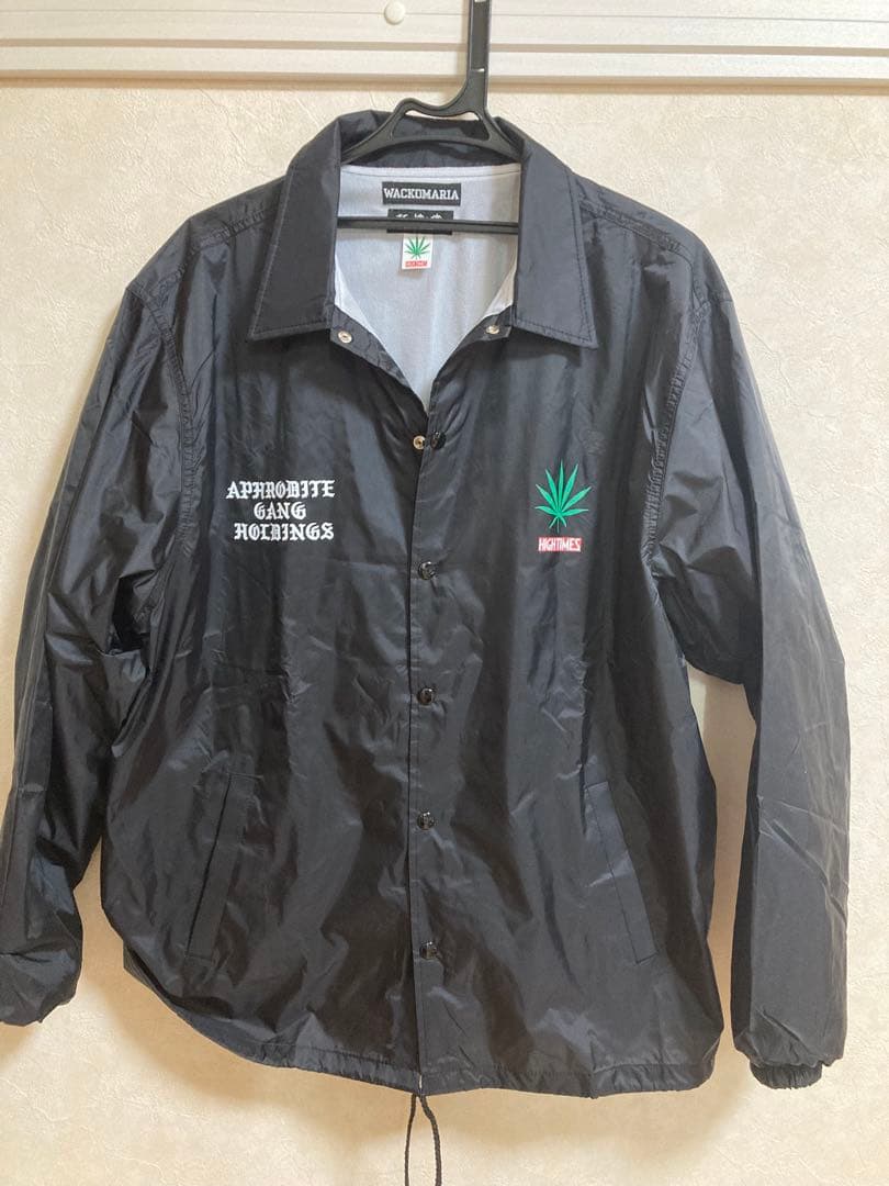【試着のみ】Wacko Maria ワコマリア　ブラック コーチジャケット XL