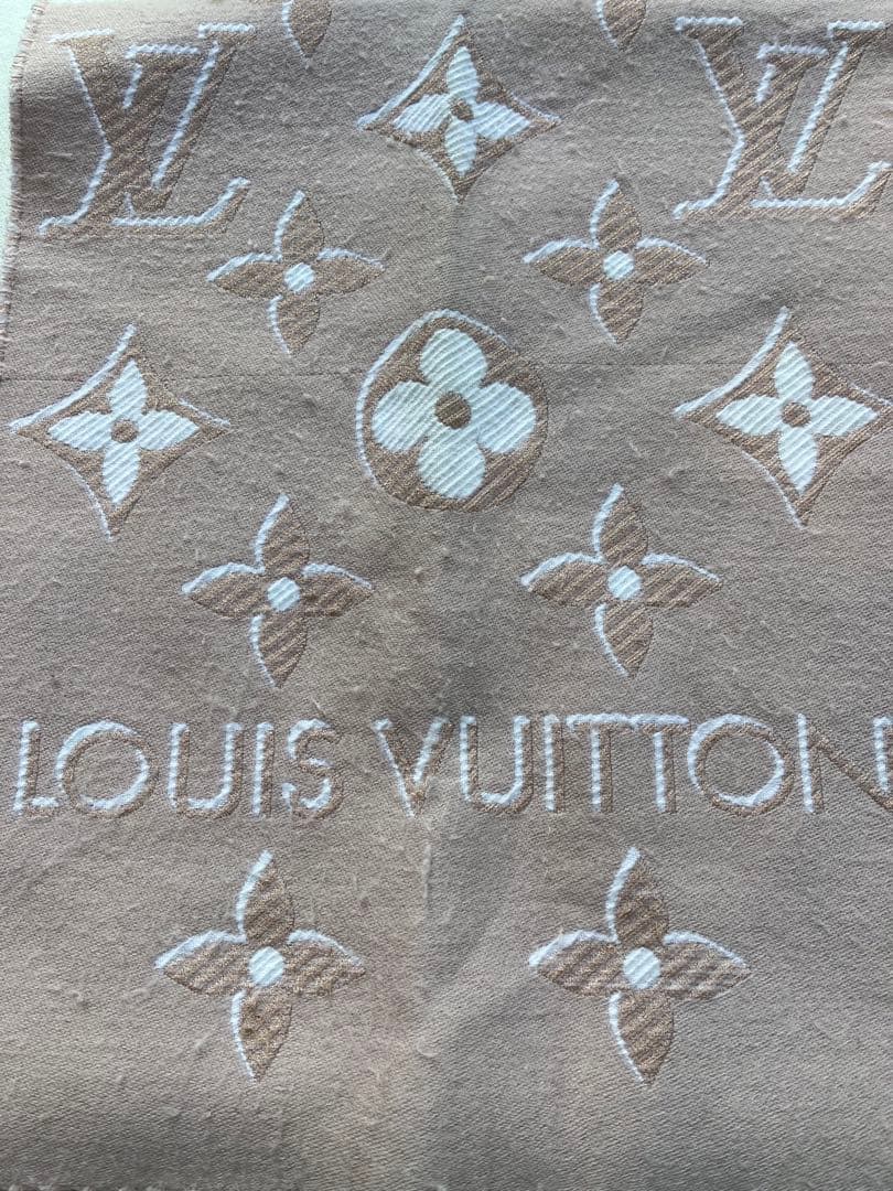 【美品】LOUIS VUITTON マフラー LVエセンシャル シャイン