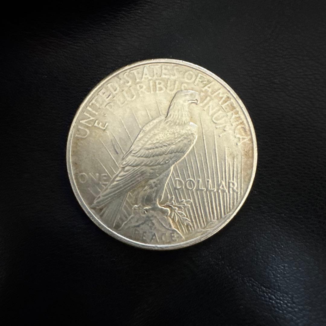 アメリカ　ピースダラー1ドル銀貨　1922年未流通に近い　本物保証
