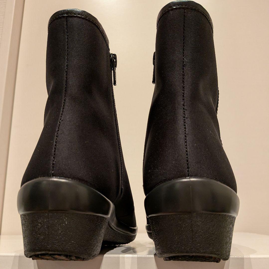 極美品　現行品　トップドライ　ジップ　ショートブーツ　ゴアテックス　23cm 黒
