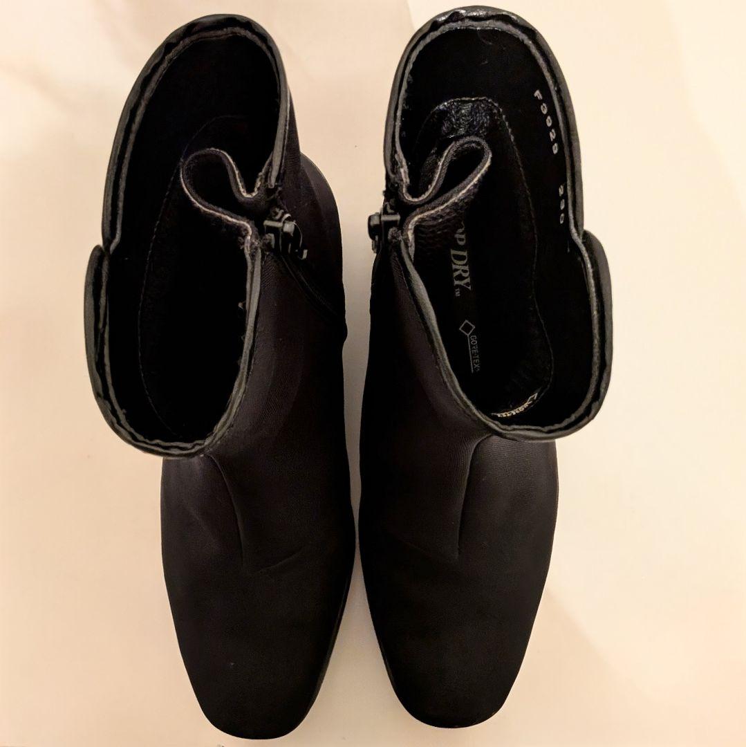 極美品　現行品　トップドライ　ジップ　ショートブーツ　ゴアテックス　23cm 黒