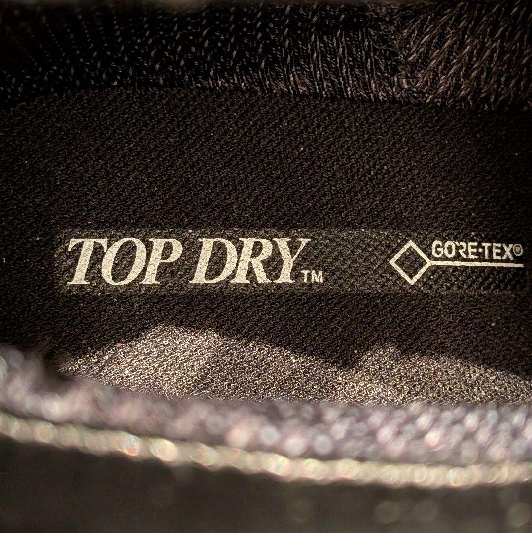 極美品　現行品　トップドライ　ジップ　ショートブーツ　ゴアテックス　23cm 黒