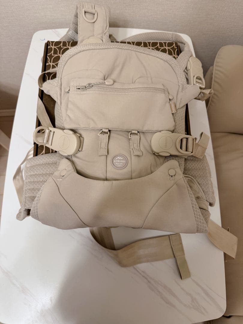 【即日発送】エアバギー　ベビーキャリア　サンドアッシュ　箱あり