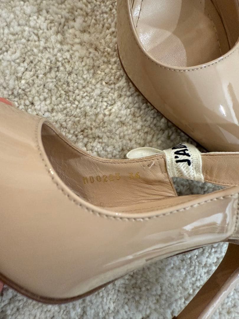 新品　ディオール　ベージュパンプス 10cmヒール 36 (23cm)