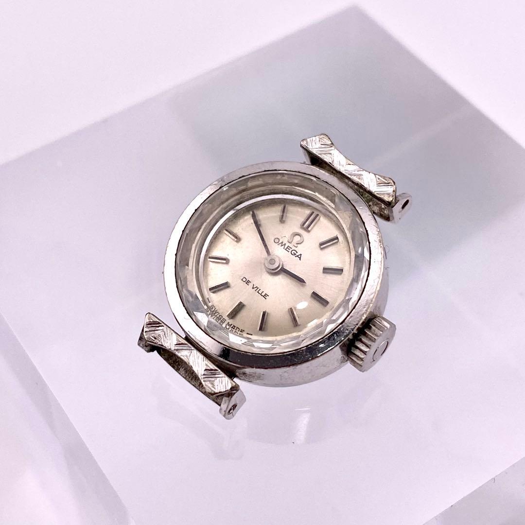 【稼働品】OMEGA オメガ DeVille 手巻き時計 レディース ケースのみ
