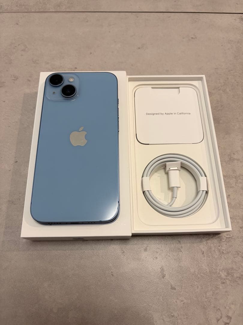 iPhone14 256GB ブルー SIMフリー 残債無し 美品 Apple