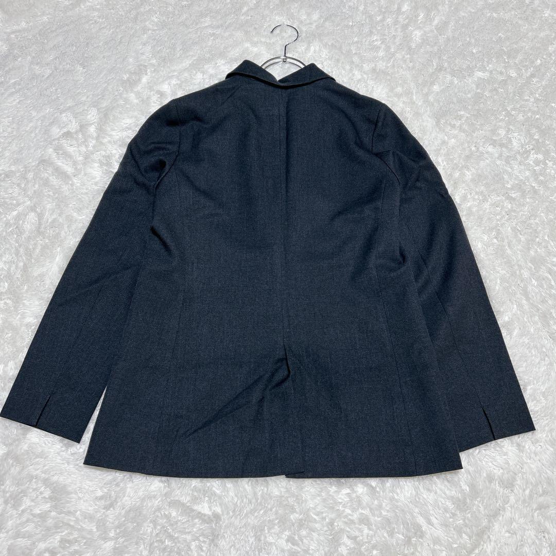 インディヴィ　シャンブレー　パンツスーツセットアップ　洗える　現行　秋冬