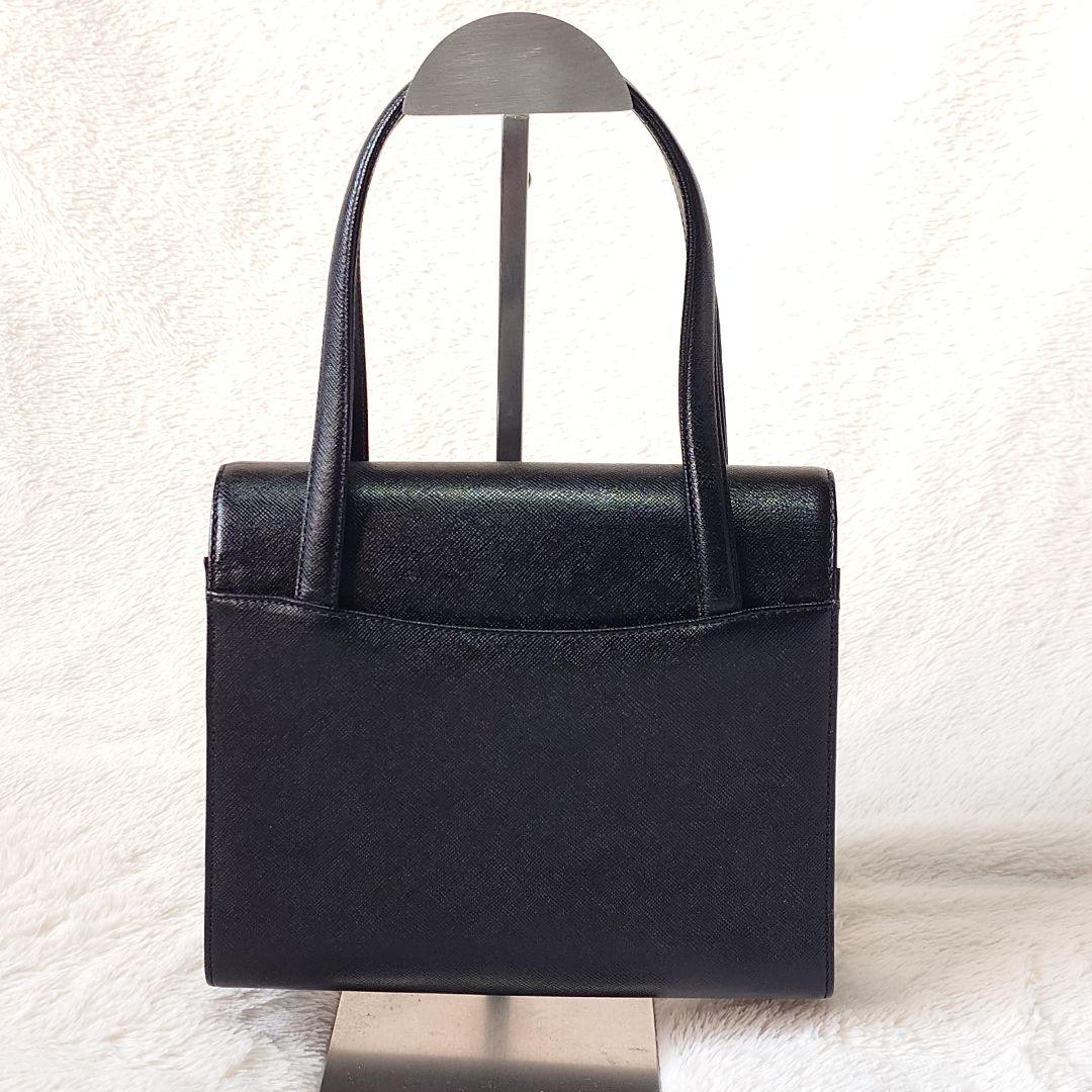 ✨courrèges クレージュ ハンドバッグ フォーマル ブラック ハート金具