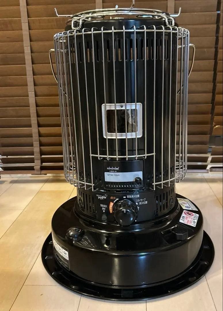 五徳付きトヨトミ ストーブ 黒KS-67H