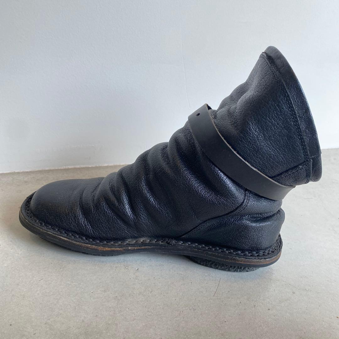 trippen ボム 36 ブラック　レザーブーツ ベルト付き