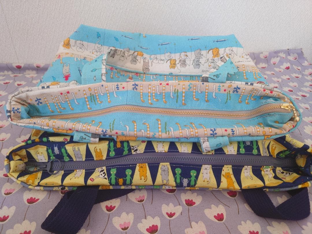 【チャッピー】 猫柄　トートバック＆リュックset