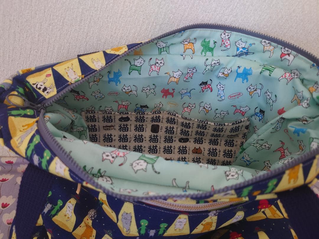 【チャッピー】 猫柄　トートバック＆リュックset