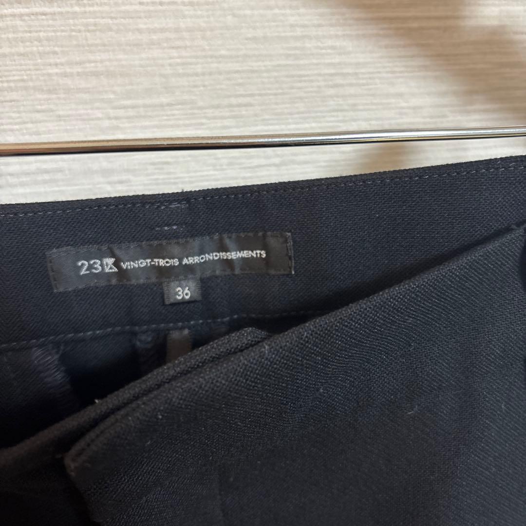 23区　パンツスーツ　セットアップ　黒　サイズ36