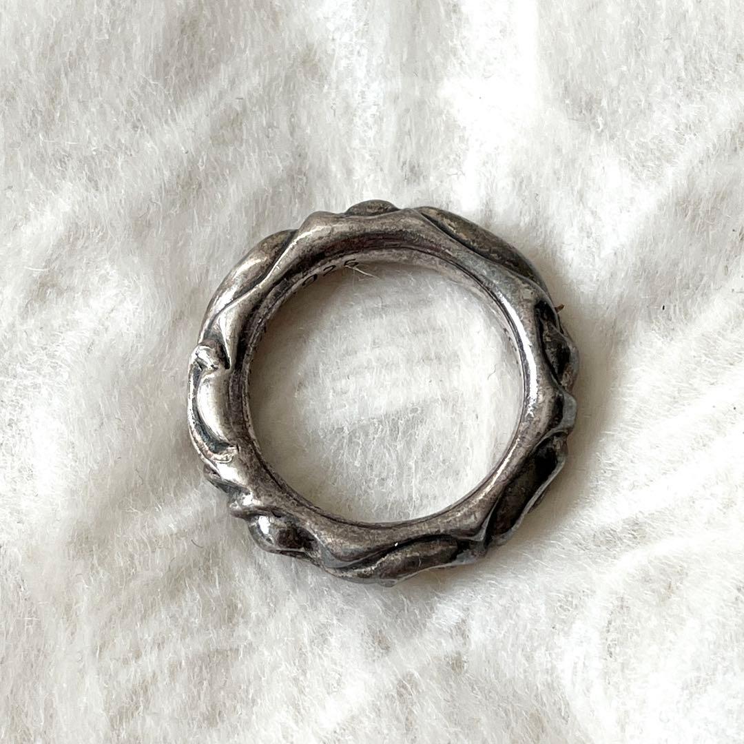 CHROME HEARTS リング　スクロールバンドリング　メンズ 19.5号