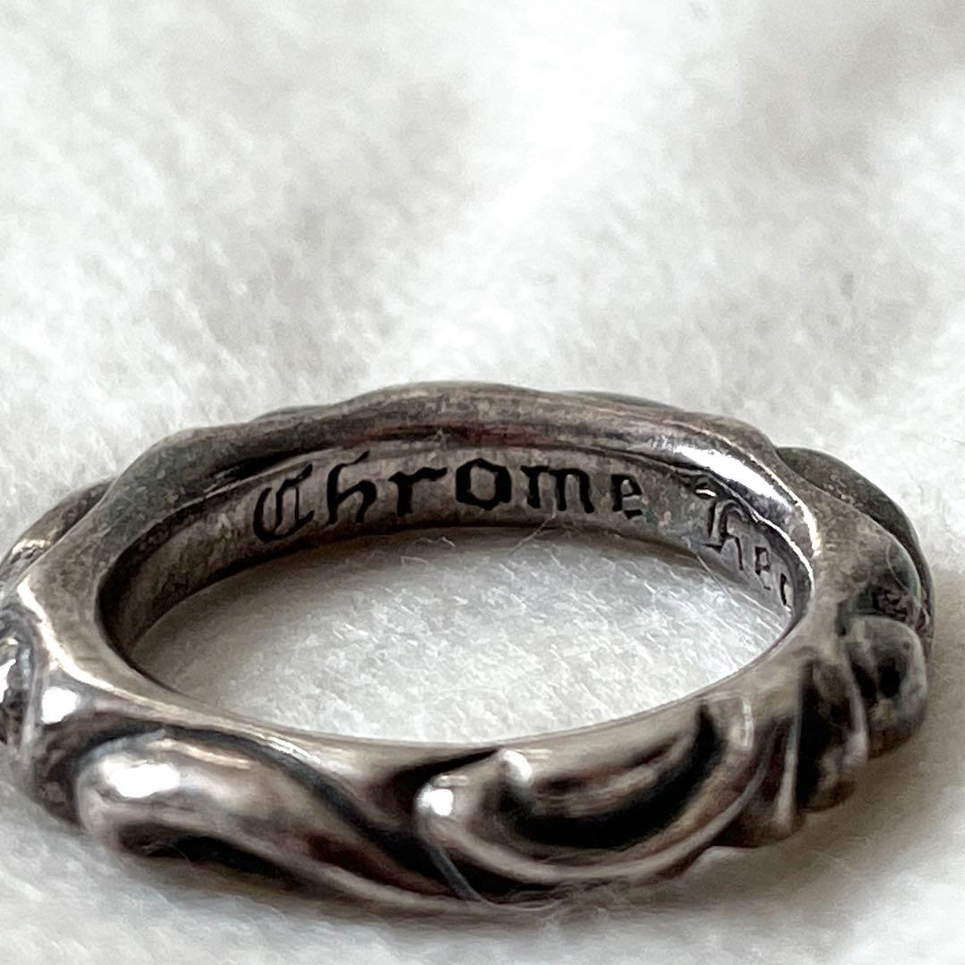 CHROME HEARTS リング　スクロールバンドリング　メンズ 19.5号