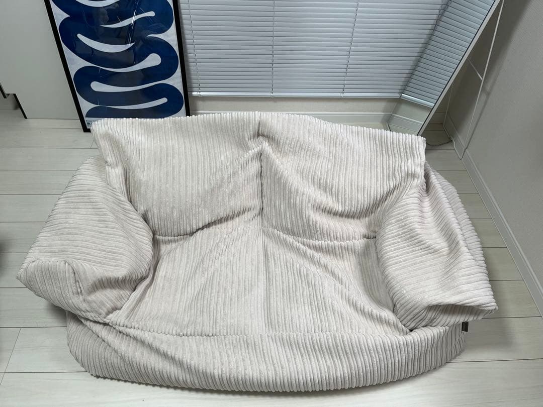 ラウンジパグ　Lounge pug 2人用ビーズソファー　コーデュロイ