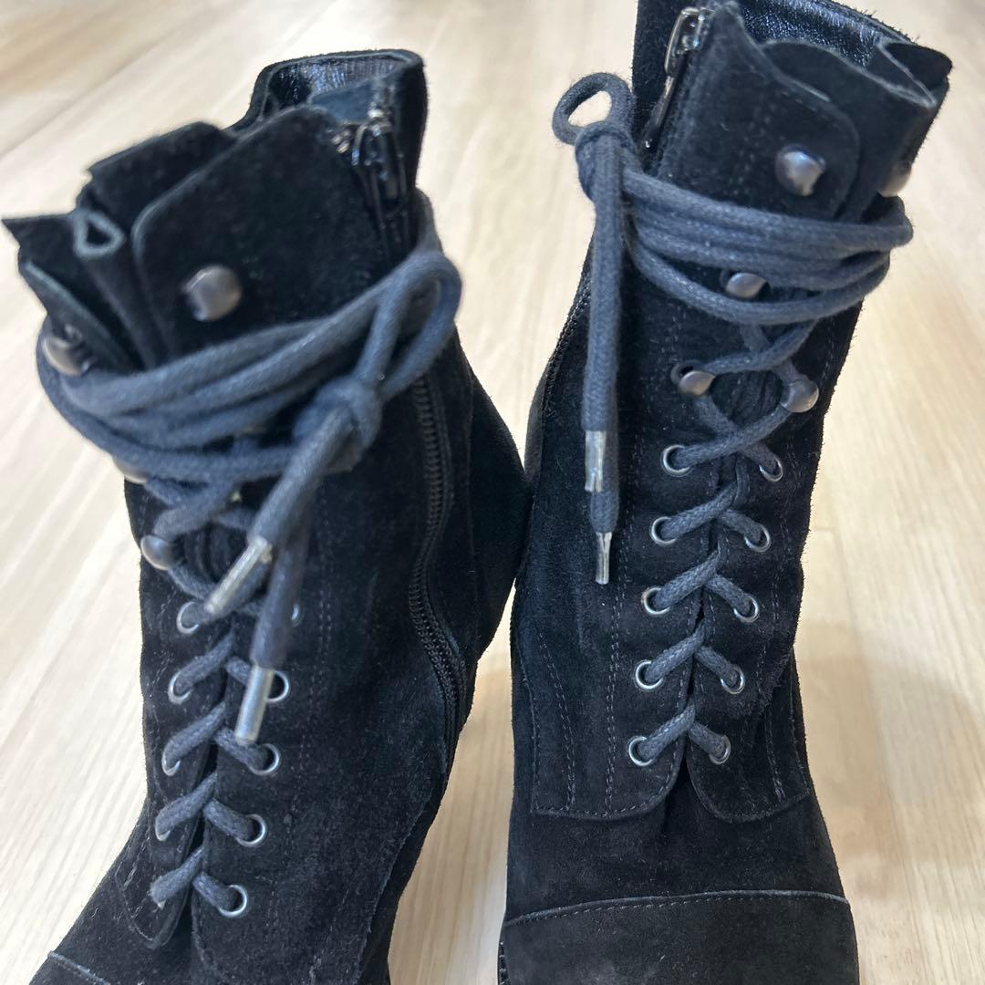 レア美品ANN DEMULEMEESTERレースアップブーツ37.1/2サイズ