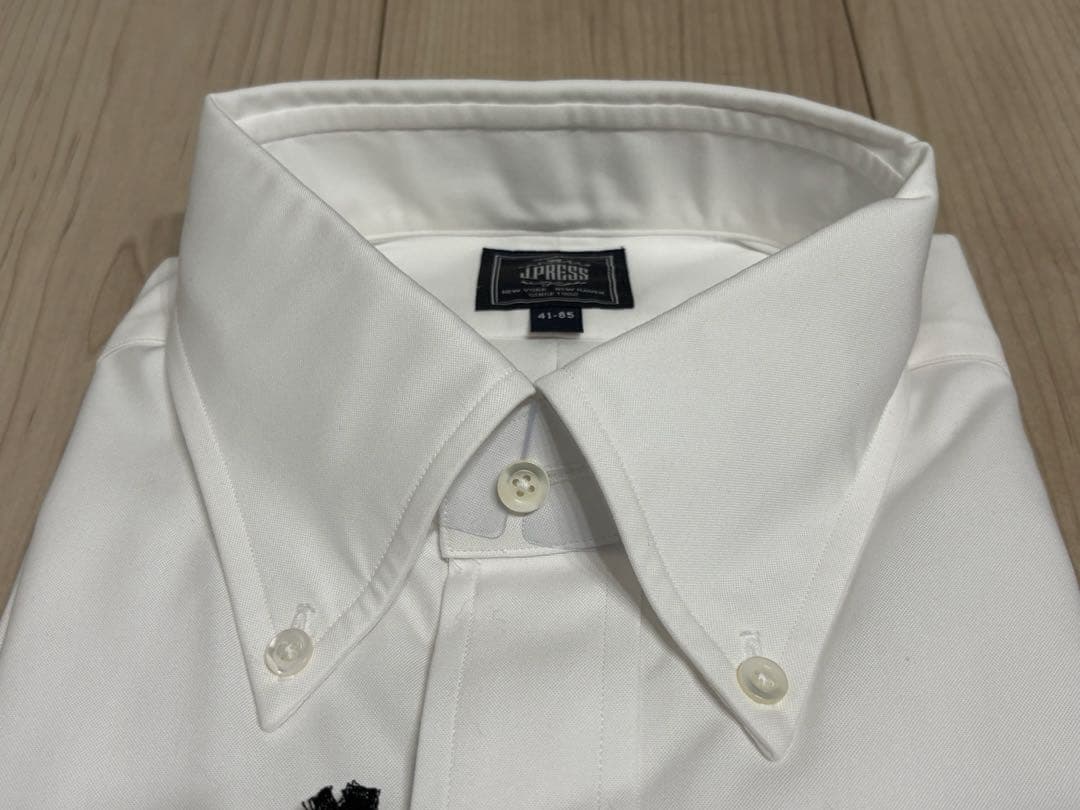 M880新品 J.PRESS 形態安定ピンオックス BDドレスシャツ41-85