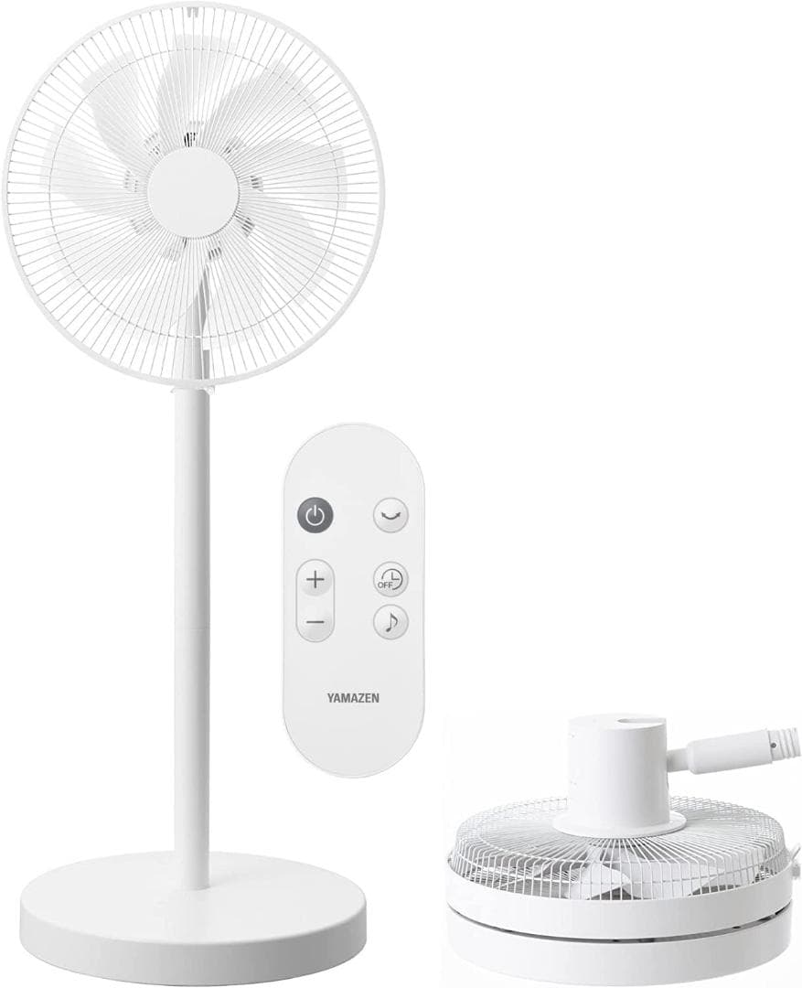 [山善] 扇風機 リビング コンパクト収納 DCモーター