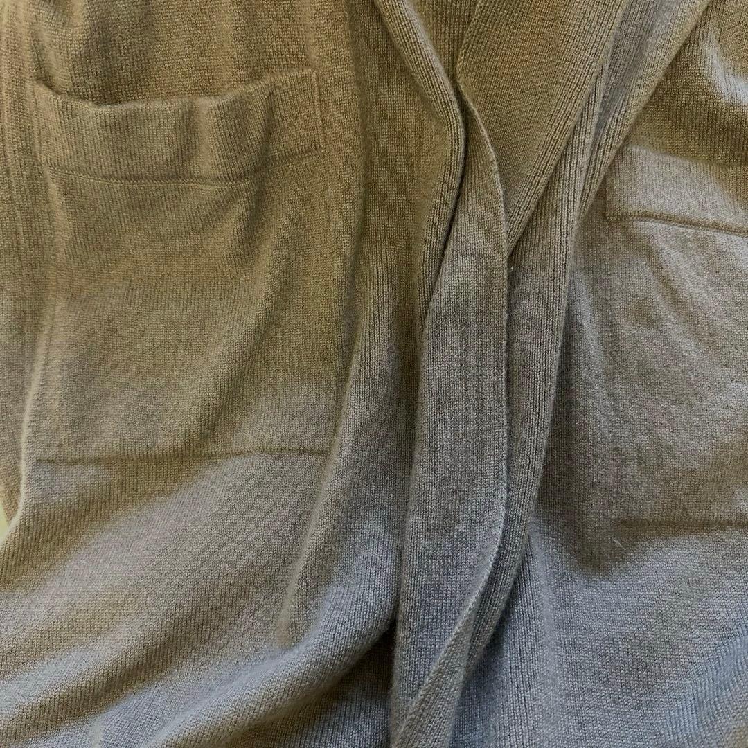 マーガレットハウエル　グレー ロングカーディガン カシミヤ100%