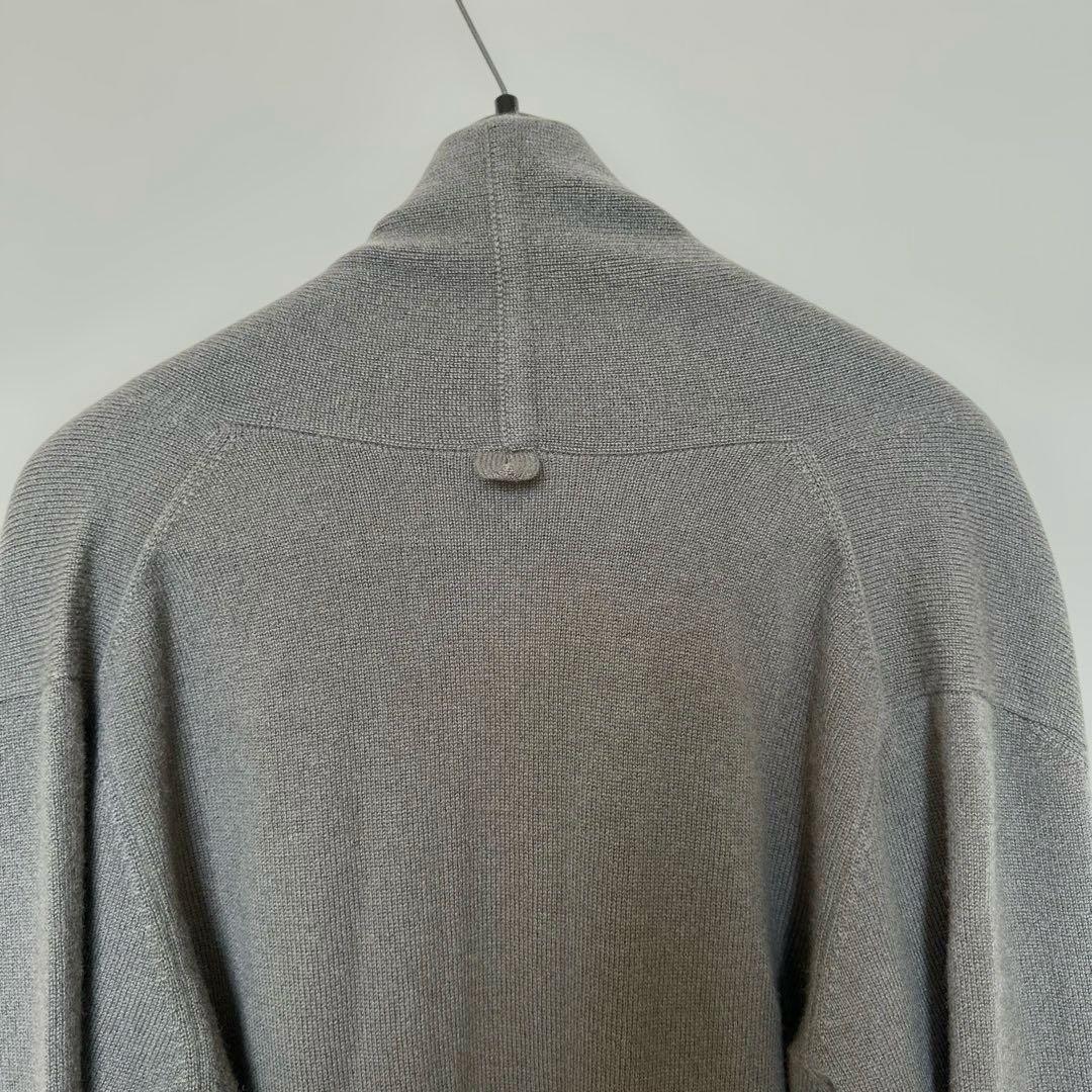 マーガレットハウエル　グレー ロングカーディガン カシミヤ100%