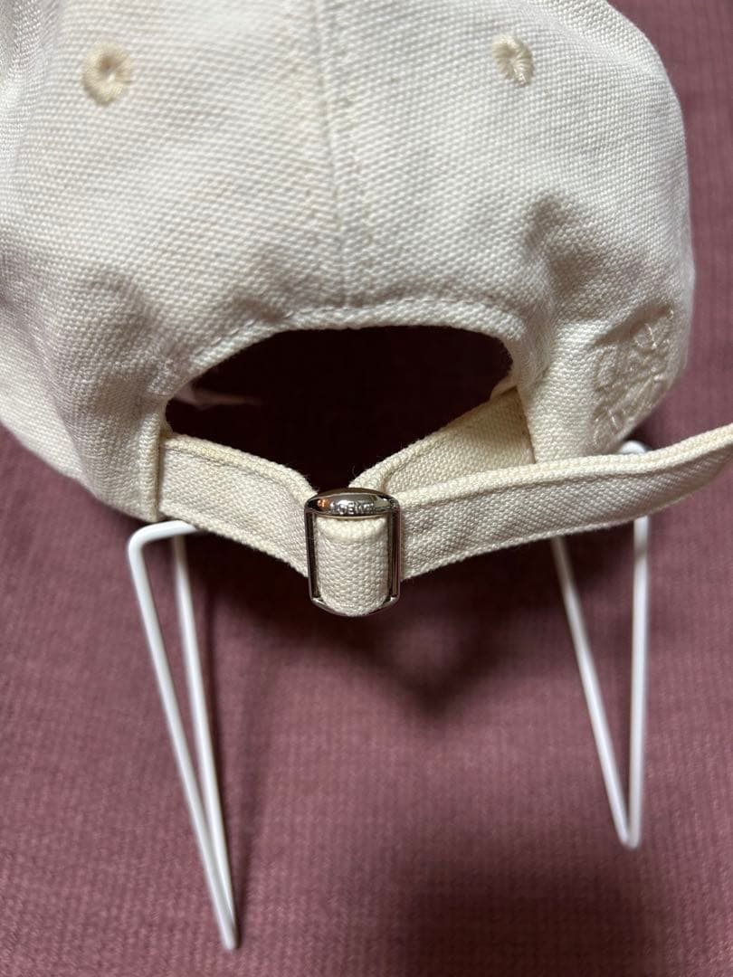 22時まで値下げ　ロエベ　帽子　キャップ　オフホワイト　夏