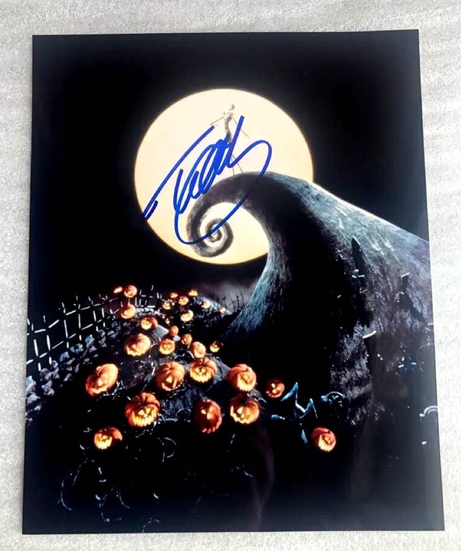 ティムバートン 直筆サイン入り写真 Tim Burton 証明書付 ジャック